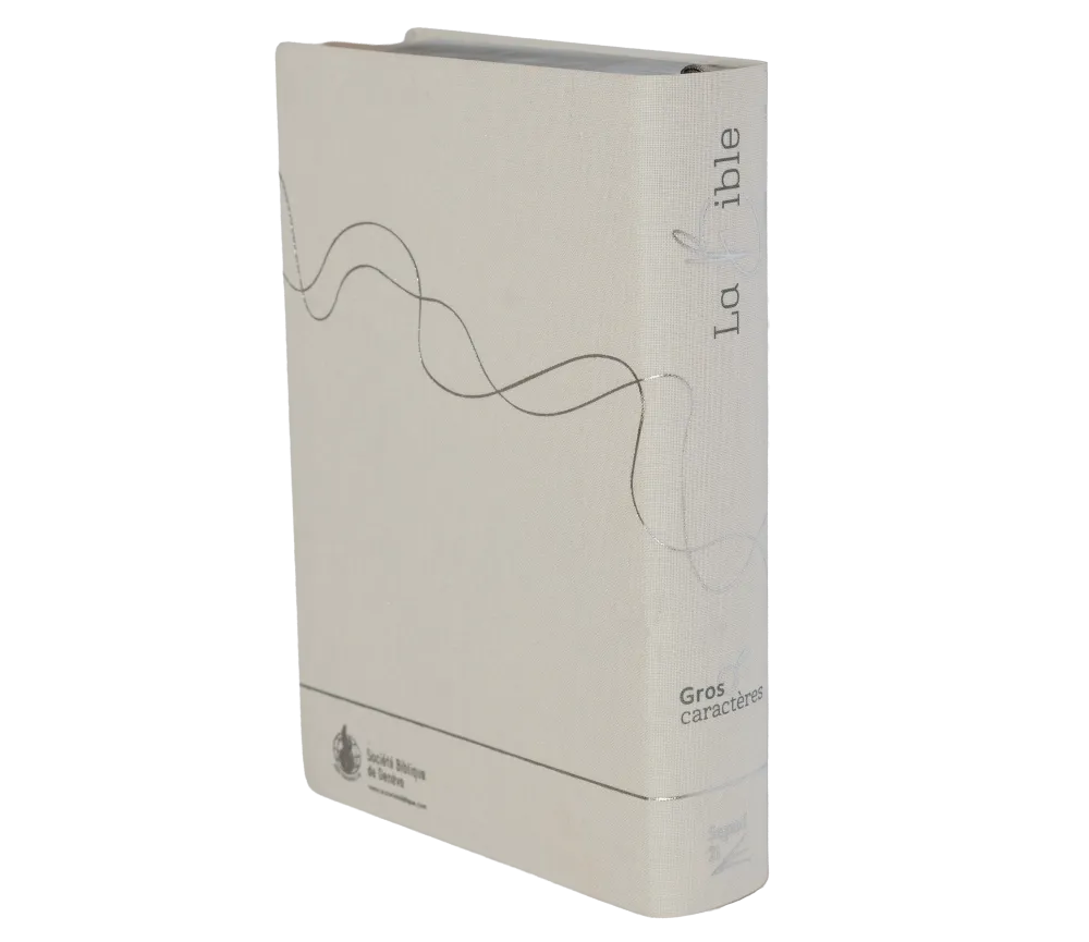 Bible Segond 21, gros caractères - couverture souple en toile blanche