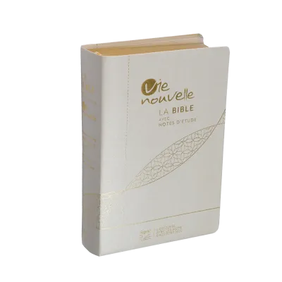 Bible Segond 21 Vie Nouvelle - souple - toile blanc - tranches or