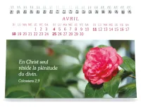 Calendrier Plaisir d'offrir - gros caractères