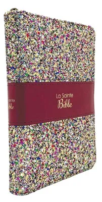 Bible Segond 1910 - compact - Multicolore parole de Jésus en rouge,ferm. eclair.