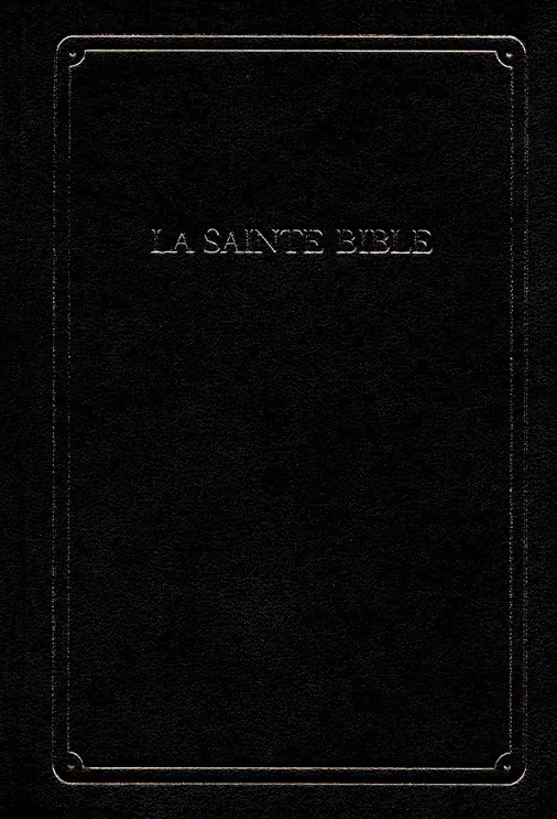 Bible Segond 1910 compacte noire rigide onglets