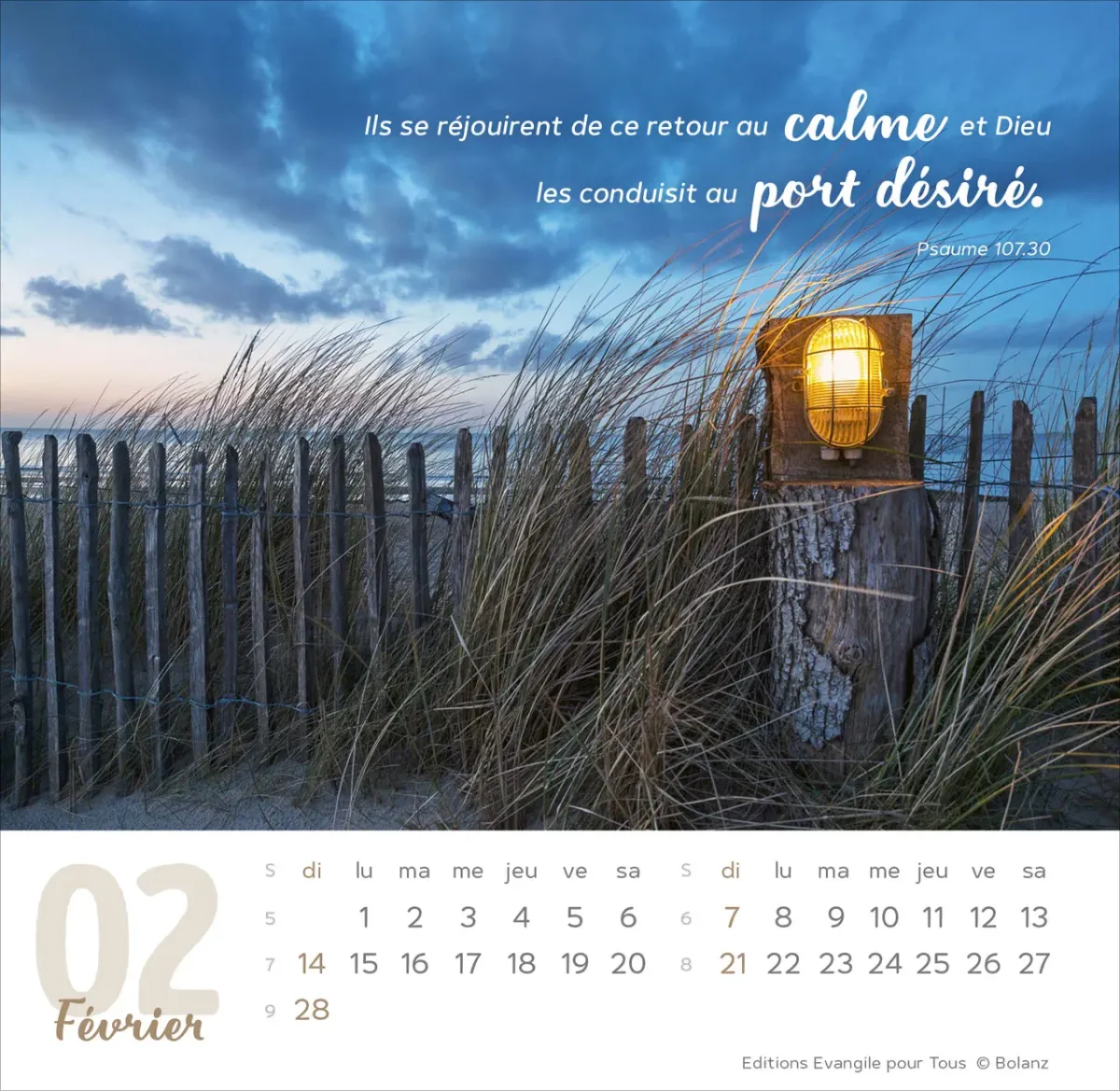 Calendrier Vivre - cartes postales avec méditations