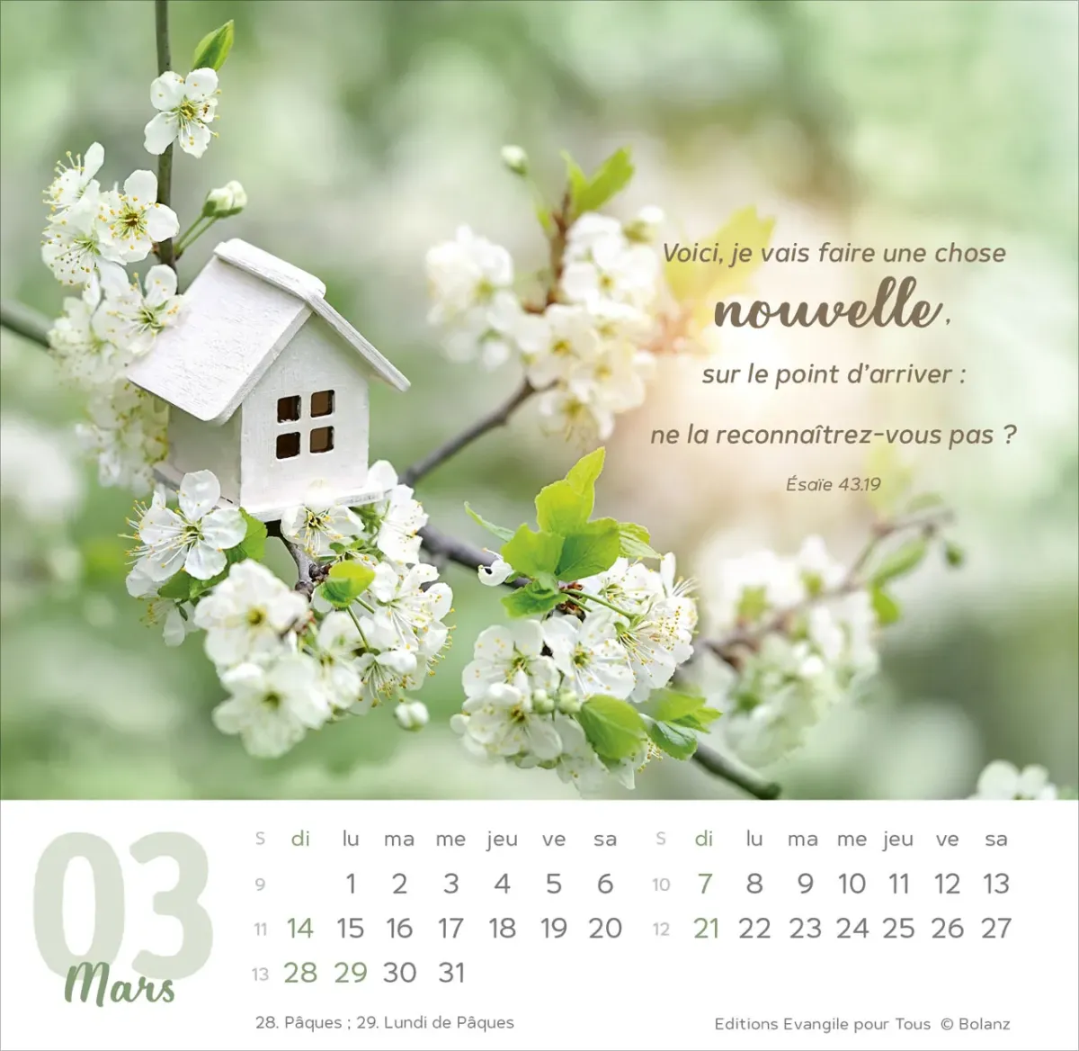 Calendrier Vivre - cartes postales avec méditations