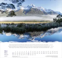Calendrier Montagnes - trilingue, poster mural