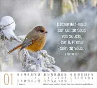 Calendrier Art de vivre - mini de table