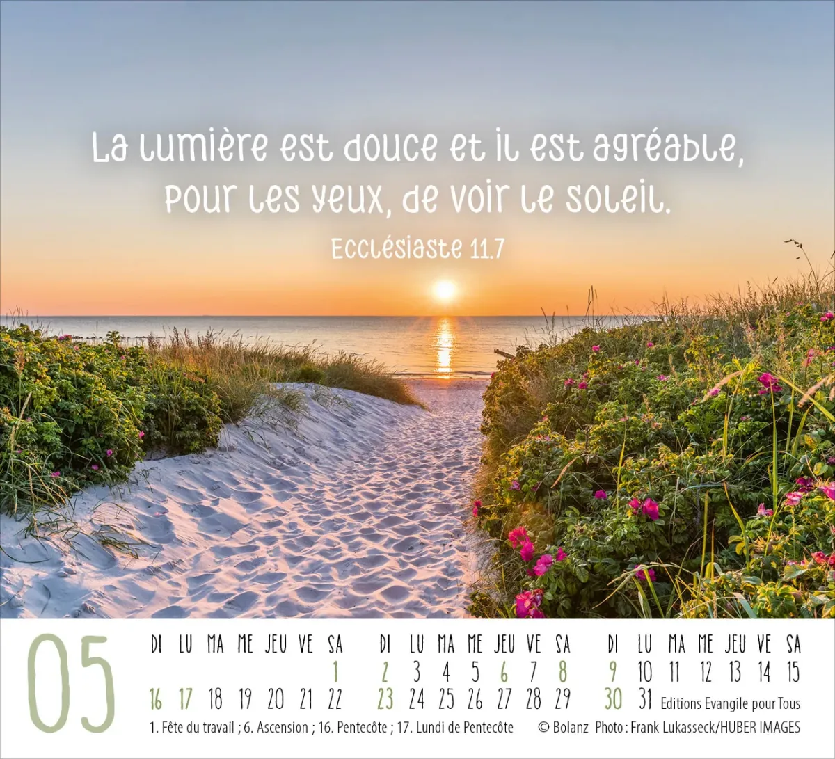 Calendrier Art de vivre - mini de table