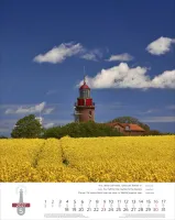 Calendrier Phares - trilingue, poster mural