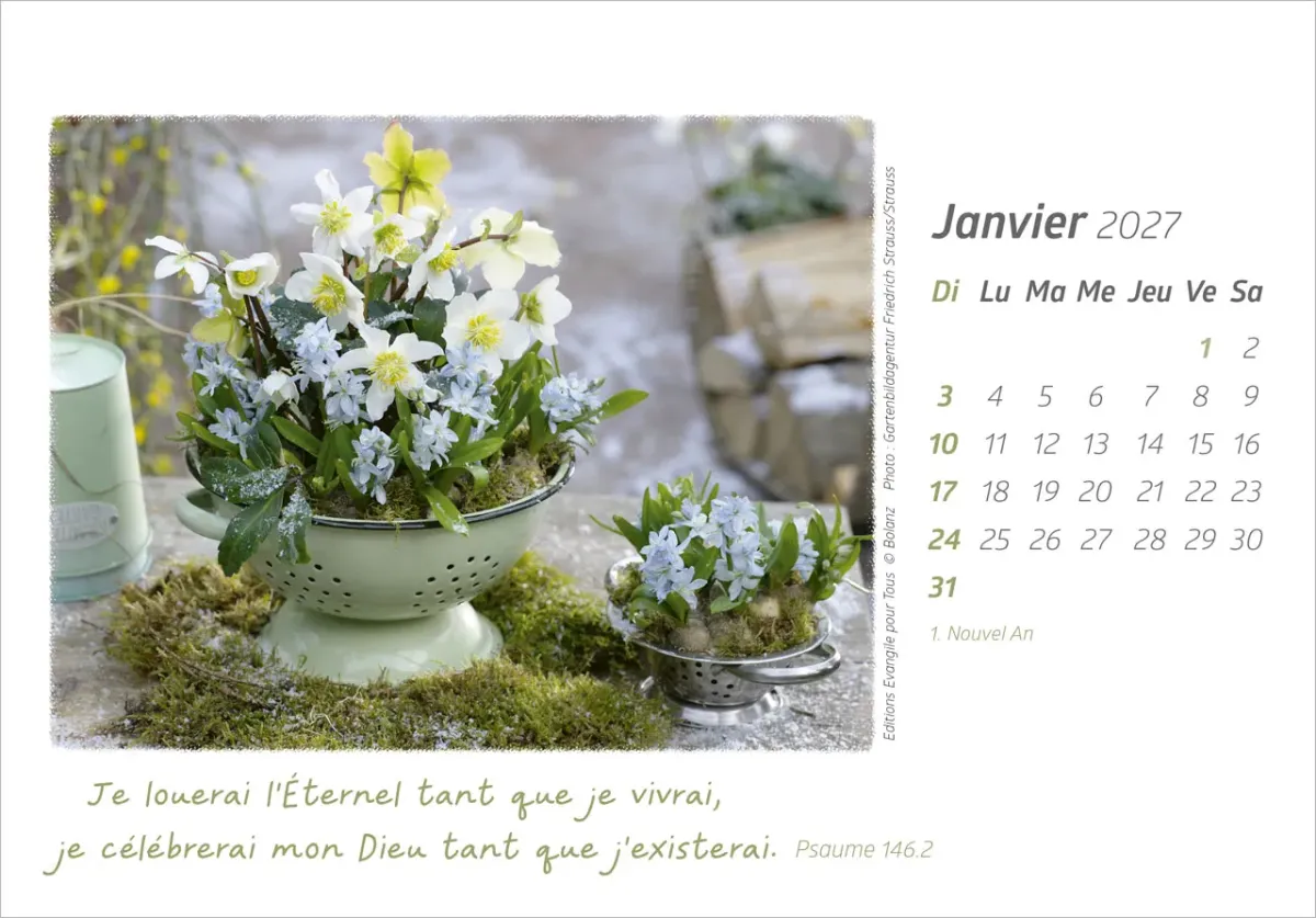 Calendrier Délices - de table