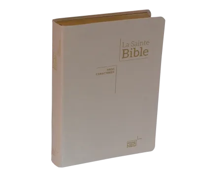 Bible NEG gros caractères - blanche