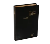 BIBLE NEG79, GROS CARACTERES, COUV. FIBROCUIR, TR. OR, ONGLETS