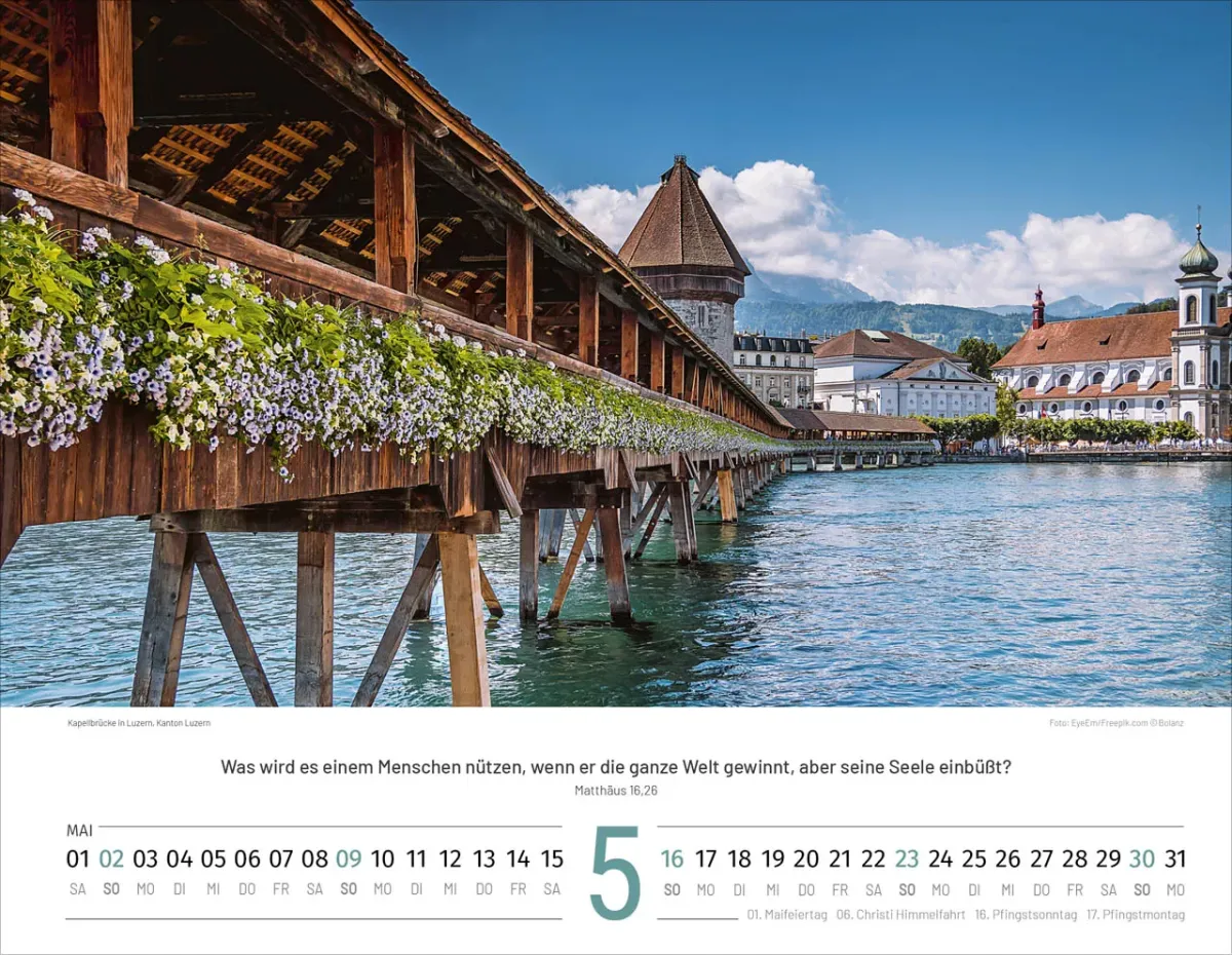 Calendrier Paysages Suisses - allemand