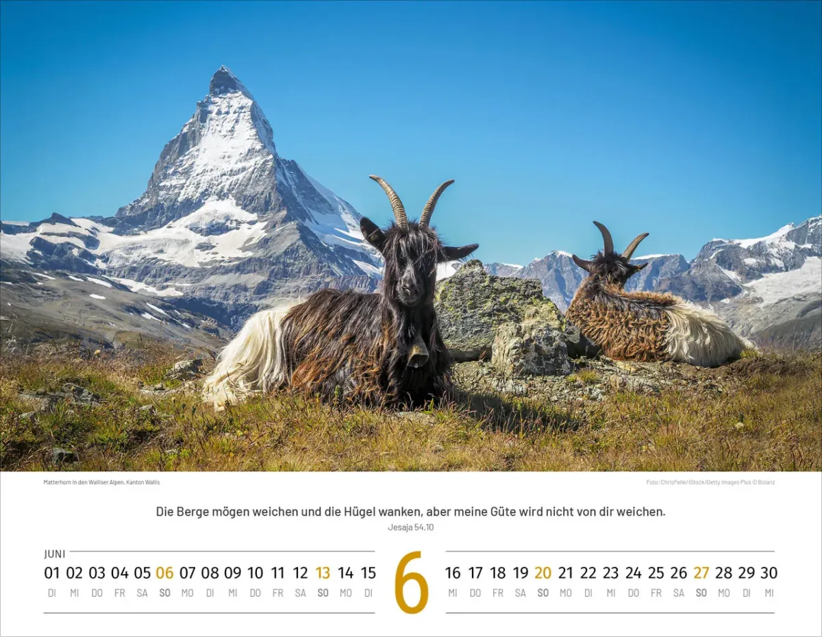 Calendrier Paysages Suisses - allemand