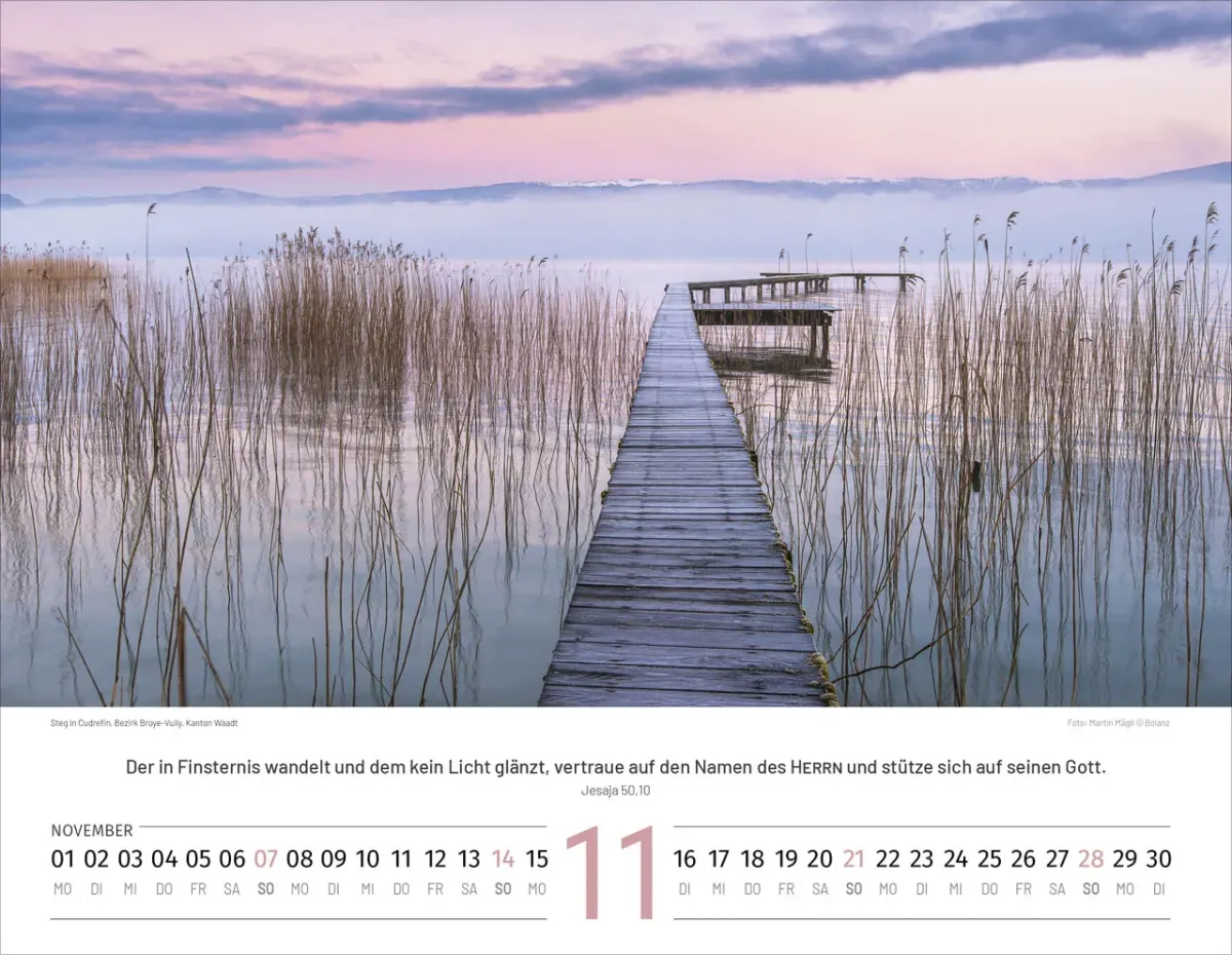 Calendrier Paysages Suisses - allemand