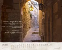 Calendrier Israël Shalom - trilingue, mural