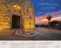 Calendrier Israël Shalom - trilingue, mural