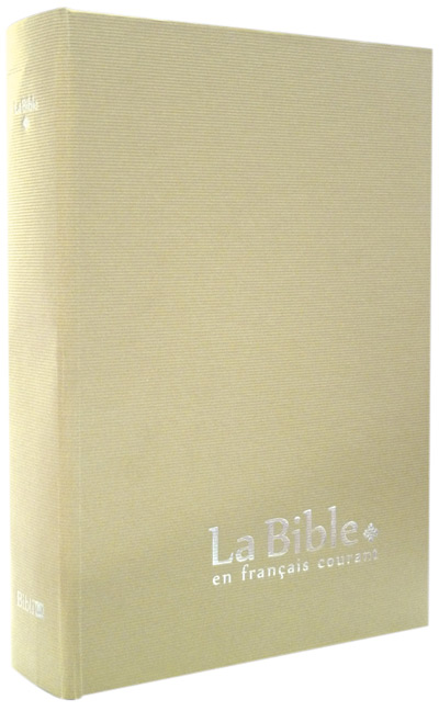 BIBLE FR. COURANT GROS CARACTERES RIGIDE BEIGE - AVEC DEUTEROCANONIQUES