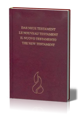 N.T. QUADRILINGUE ALL./FRAN./ITAL./ANGL. - RELIE, ROUGE