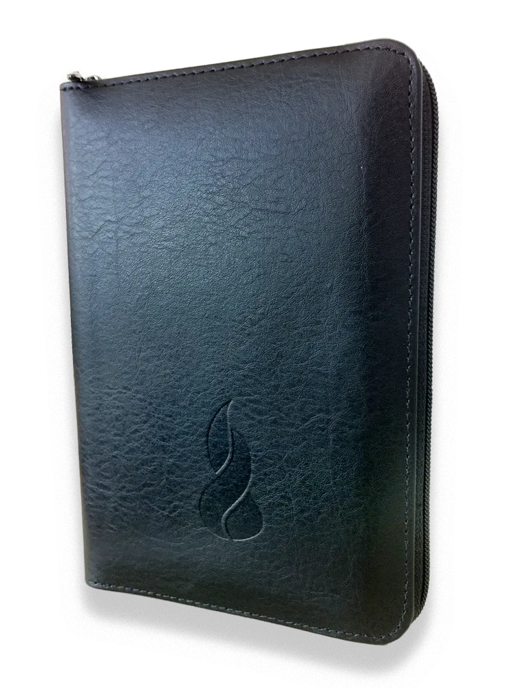 BIBLE NEG MINIATURE FIBROCUIR TR.OR. FERM. ECLAIR NOIR