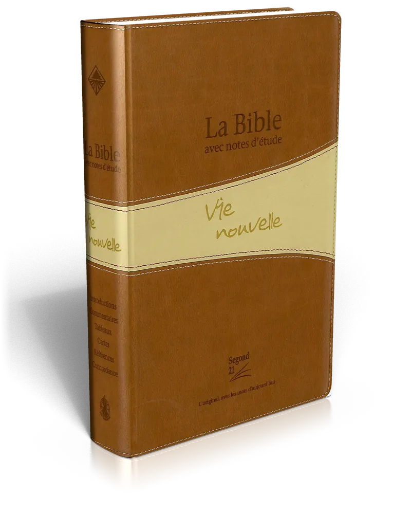 Bible Segond 21 Vie Nouvelle - souple - duo brune avec boîtier