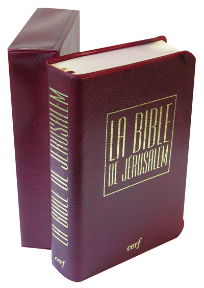 BIBLE JERUSALEM MINIATURE VINYL BORDEAUX