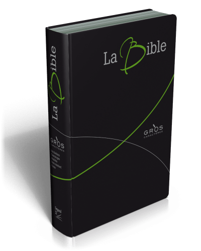 BIBLE SEGOND 21 GROS CARACTERES SOUPLE FIBRO NOIRE