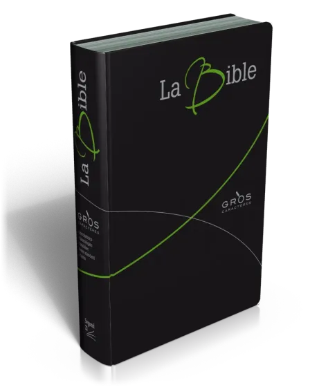 BIBLE SEGOND 21 GROS CARACTERES SOUPLE FIBRO NOIRE