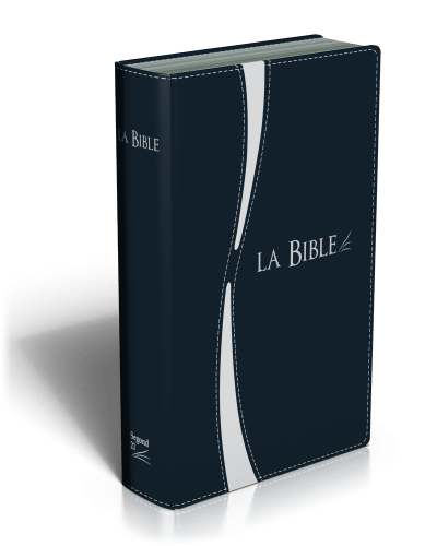 BIBLE SEGOND 21 DUO BLEU ARGENT TRANCHES ARGENT