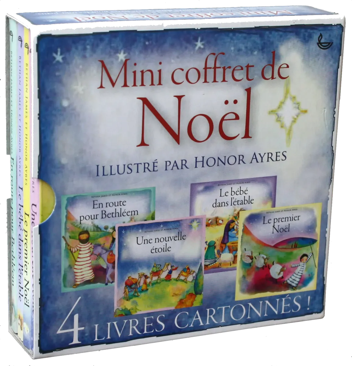 MINI COFFRET DE NOEL - 4 LIVRES CARTONNES