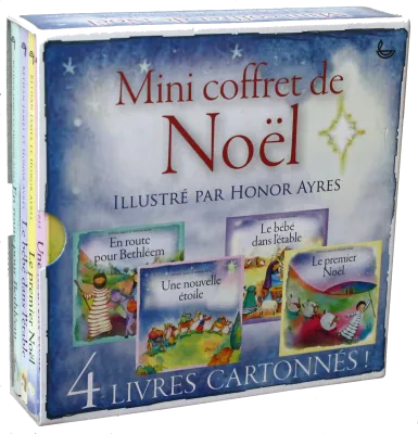 MINI COFFRET DE NOEL - 4 LIVRES CARTONNES