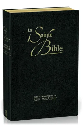 BIBLE NEG MACARTHUR SOUPLE FIBROCUIR NOIR TR. OR