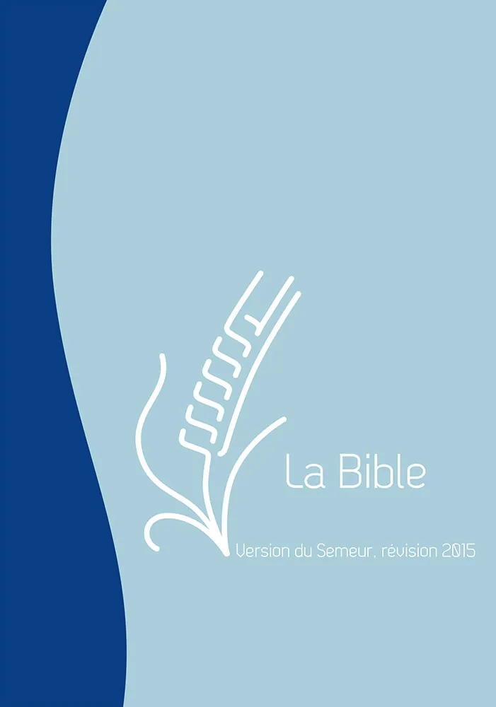 BIBLE DU SEMEUR 2015 SOUPLE VIVELLA DUO BLEU FERMETURE ECLAIR