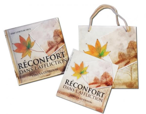 RECONFORT DANS L'AFFLICTION  - MINI LIVRE ET SAC