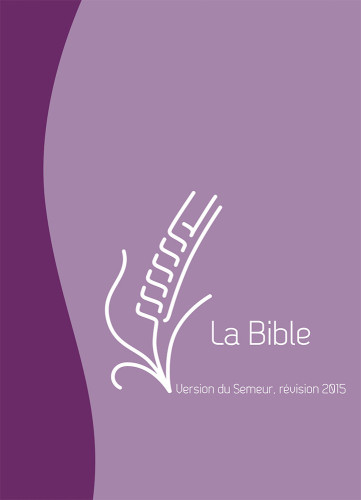 BIBLE DU SEMEUR 2015 SOUPLE VIVELLA DUO VIOLET MAUVE