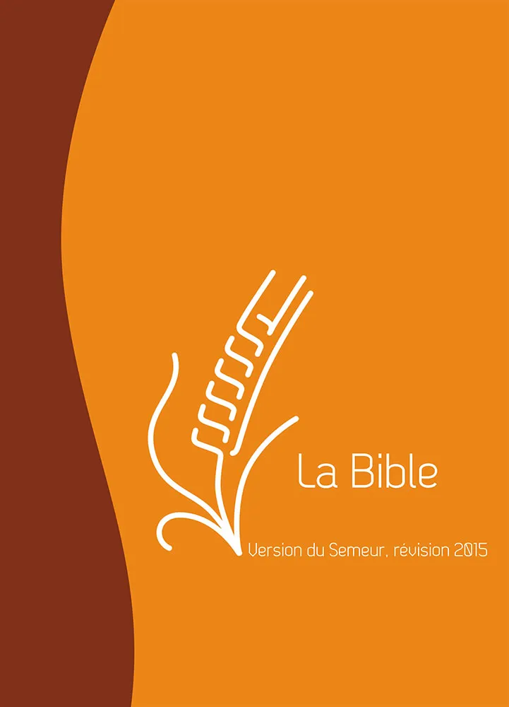 BIBLE DU SEMEUR 2015 SOUPLE VIVELLA DUO MARRON ORANGE