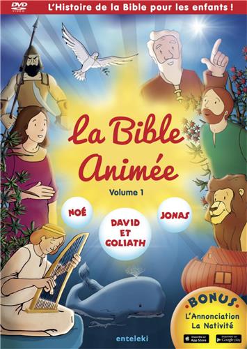 BIBLE ANIMEE - VOL 1 - NOE - DAVIE ET GOLIATH  - JONAS