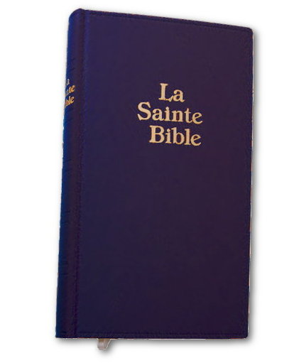 Bible Darby - gros caractères - bleue - fibrocuir semi-rigide