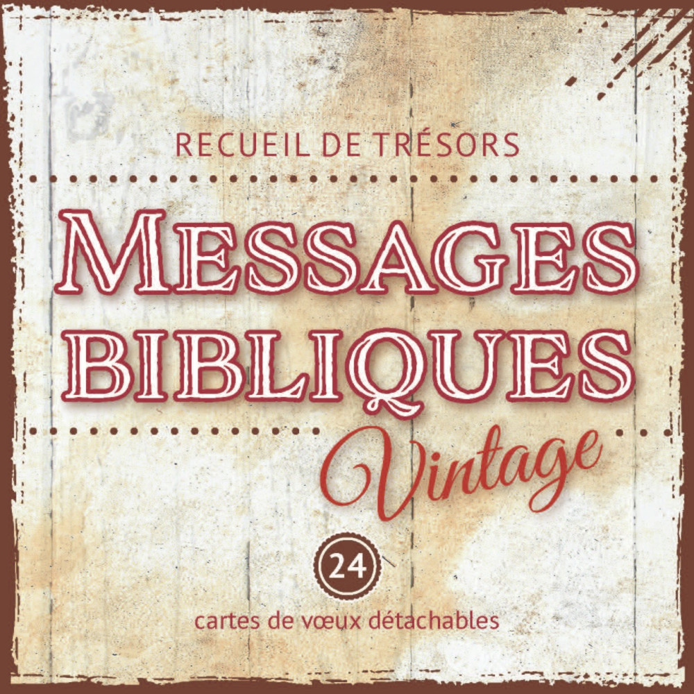 MESSAGES BIBLIQUES VINTAGE - RECUEIL DE MINI-CARTES A SPIRALE