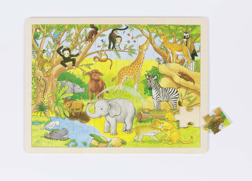 Puzzle - Afrique - 48 pièces - 30x40 cm