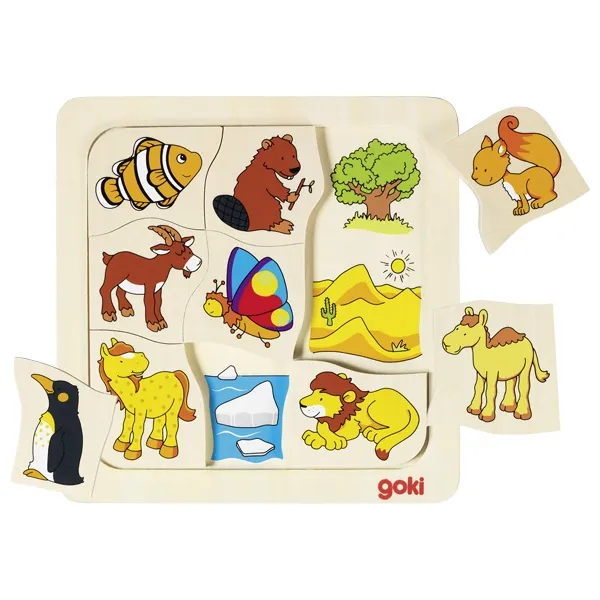 PUZZLE - QUI VIT OU ? - 9 PIECES