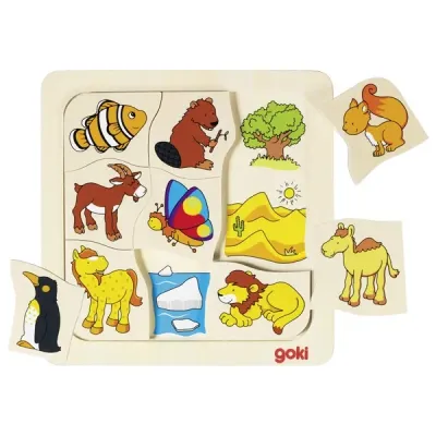 PUZZLE - QUI VIT OU ? - 9 PIECES