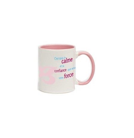 MUG ROSE - C'EST DANS LE CALME