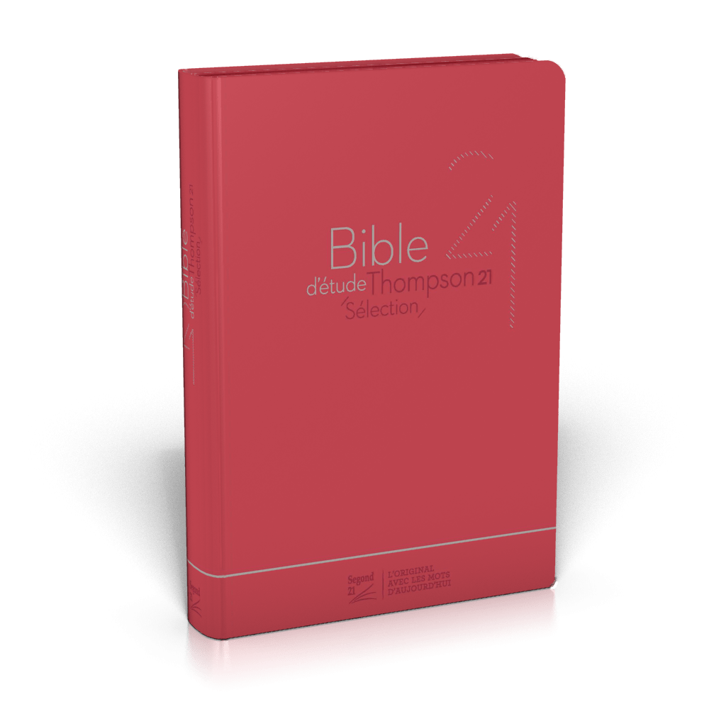 Bible d'étude Thompson 21 Sélection - couverture souple rouge, avec fermeture éclair
