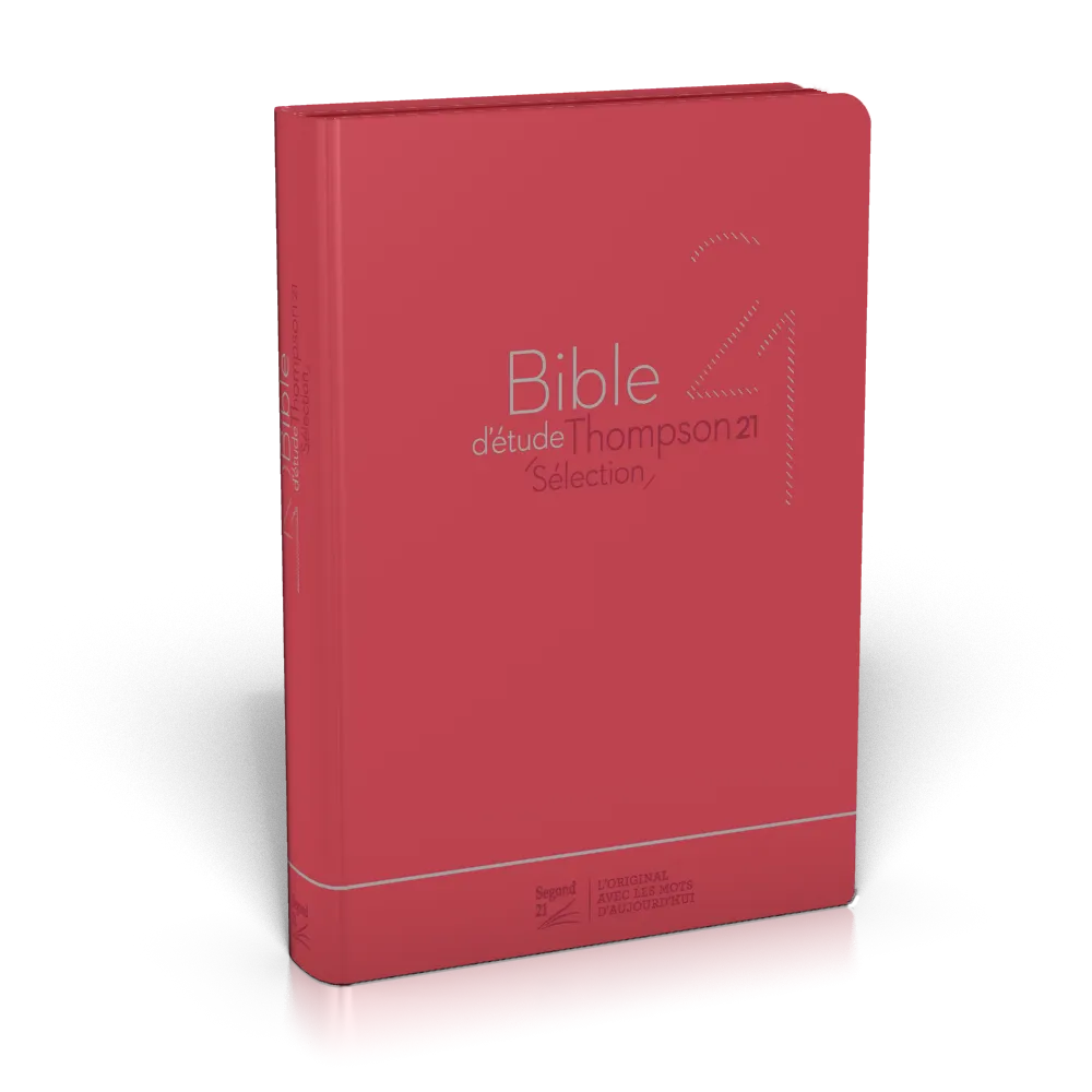 Bible d'étude Thompson 21 Sélection - couverture souple rouge, avec fermeture éclair