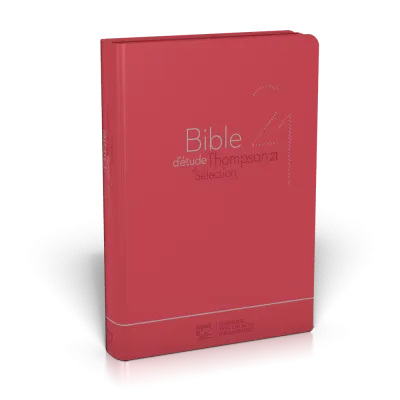 Bible d'étude Thompson 21 Sélection - couverture souple rouge, avec fermeture éclair