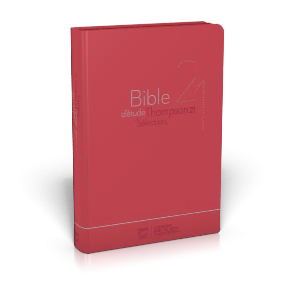 Bible d'étude Thompson 21 Sélection - couverture souple rouge, avec fermeture éclair