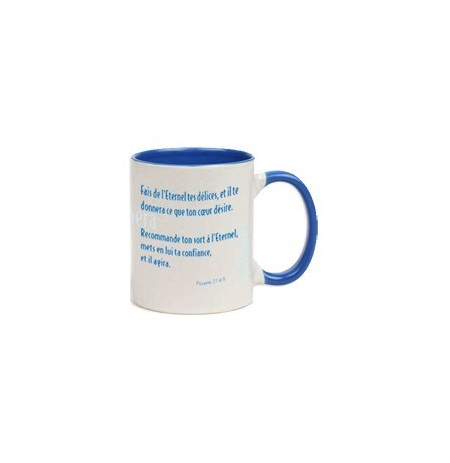 MUG BLEU CAMBRIDGE - FAIS DE L'ETERNEL