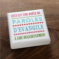 Boîte - 40 paroles d'évangile à lire religieusement - carrée - GDM338