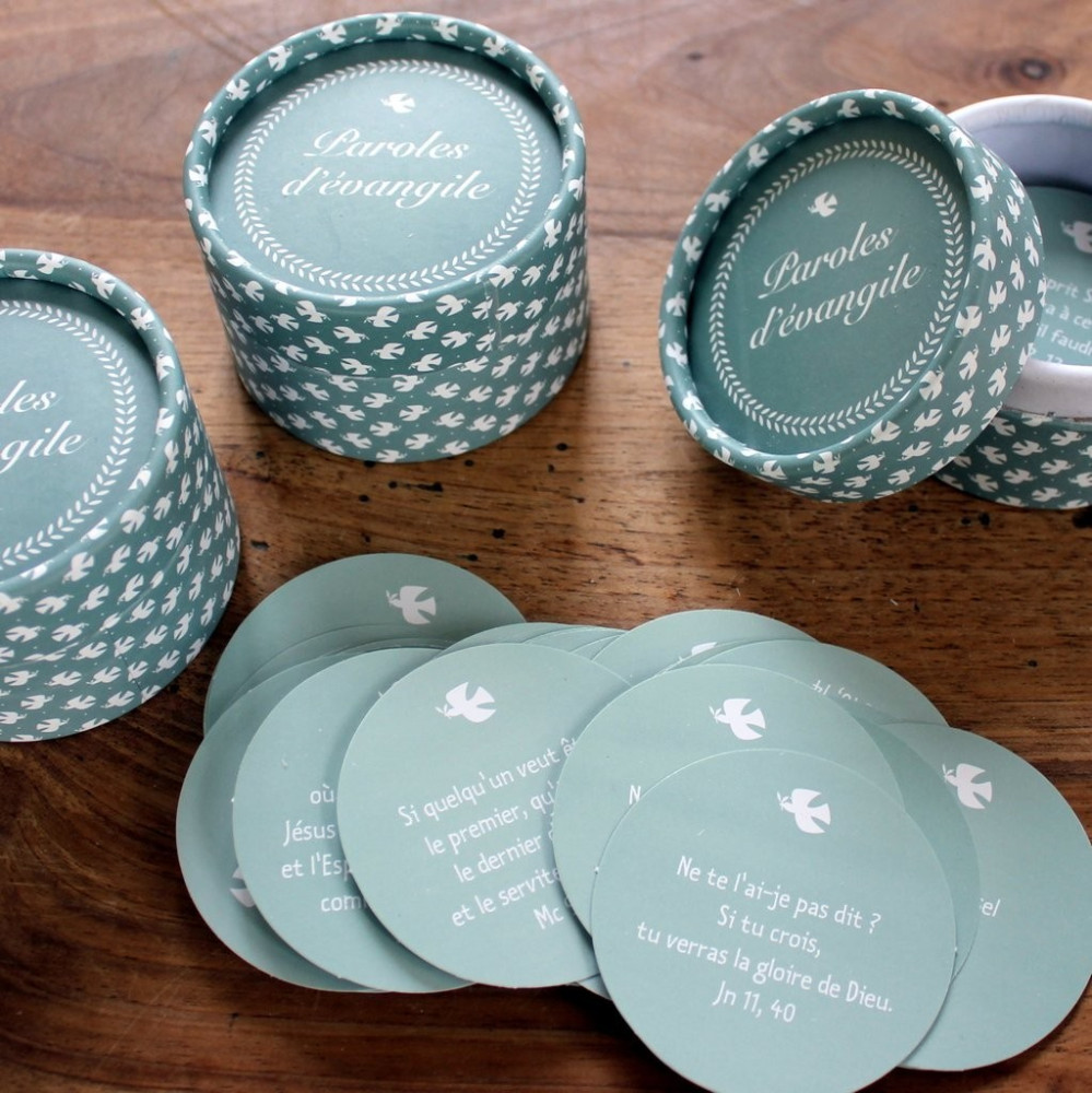 Boîte - 60 paroles d' évangile - rond - GDM304