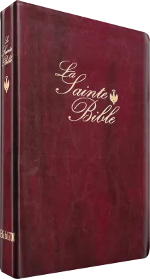 Bible Colombe souple skivertex bordeaux tranche or