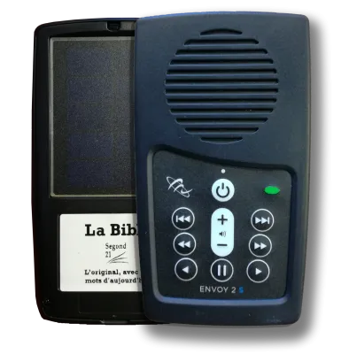 Lecteur de Bible audio - Segond 21 - appareil avec écouteurs -